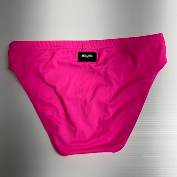 Moschino Hot Pink Men's Swim Brief (Small) - Picture 2 of 2